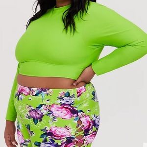 Lime green rash guard